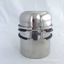 304 Stainless Steel Camping Cookware Set 2 Pieces